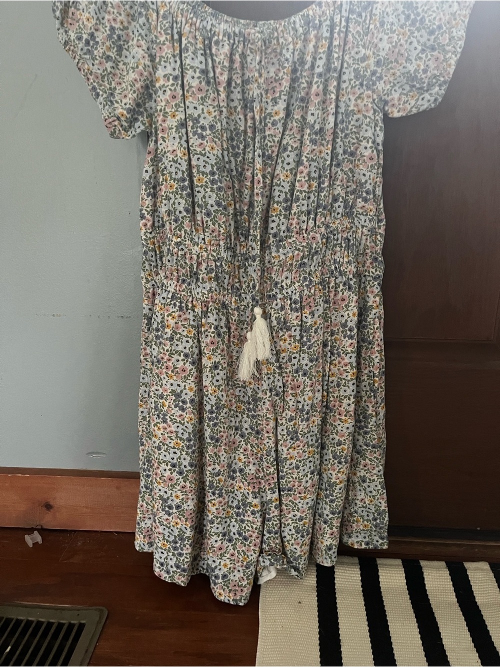 American Eagle floral jumper shorts